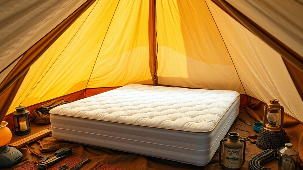 camping mattress size and features