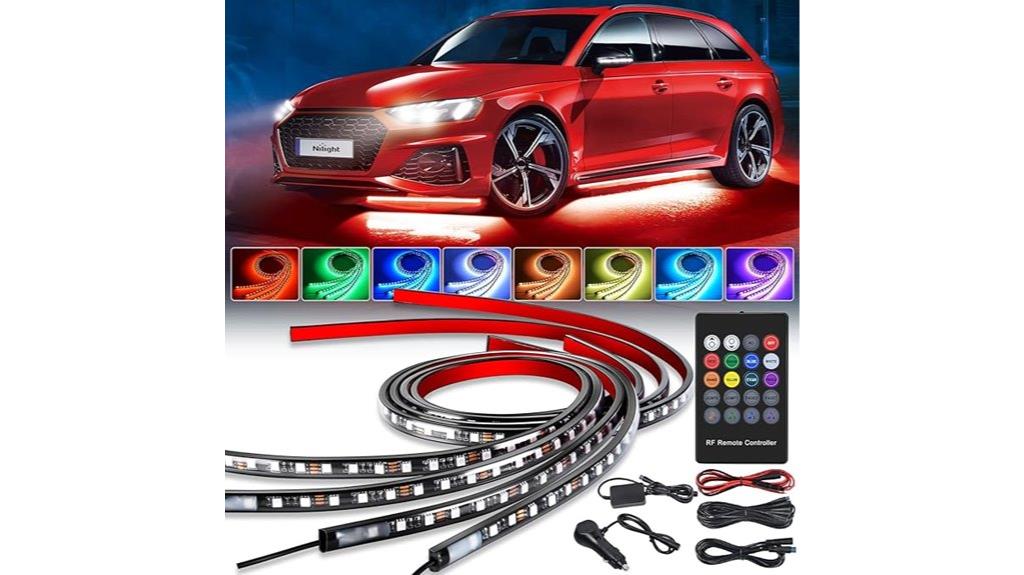 car neon accent strips