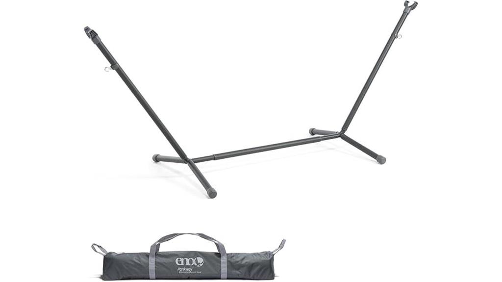 charcoal adjustable hammock stand