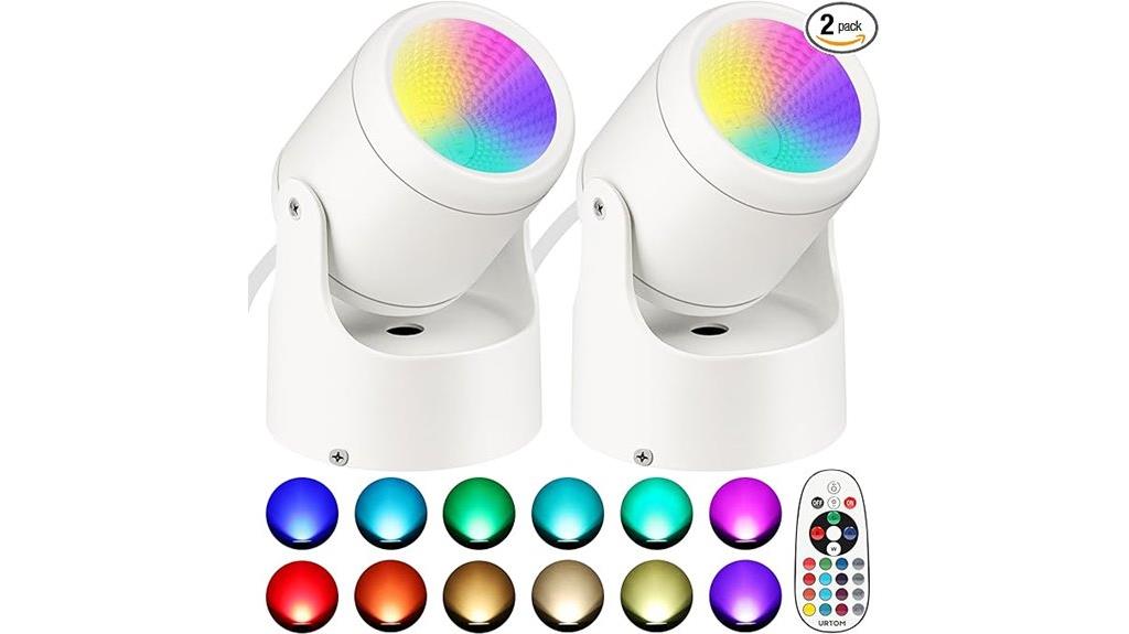 color changing indoor uplights