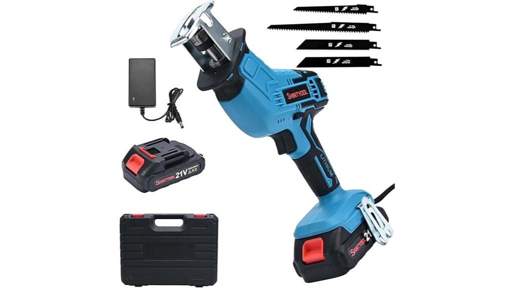 cordless saw with battery