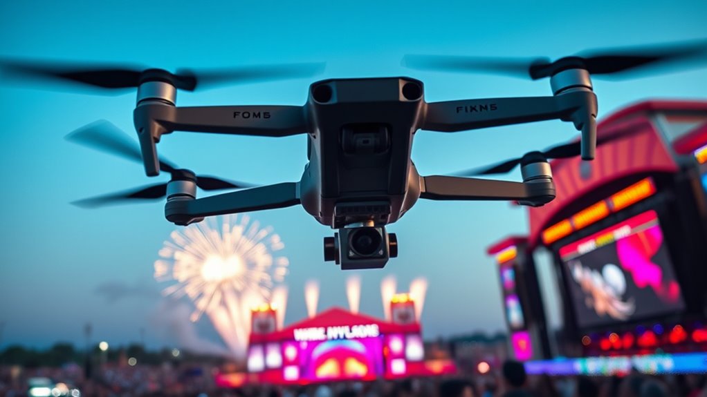 drone selection for festival filming