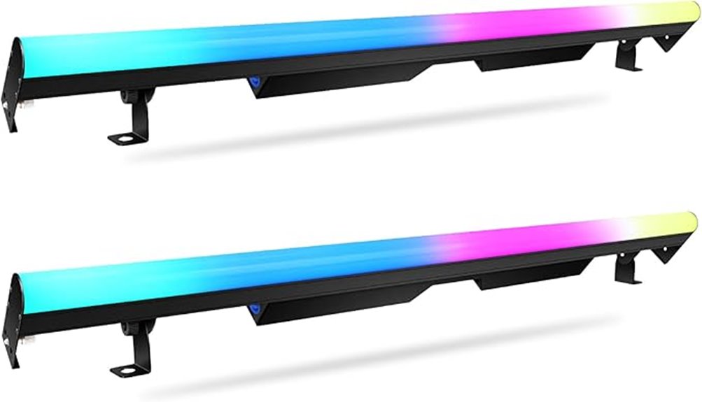 dual 60w rgb uplights