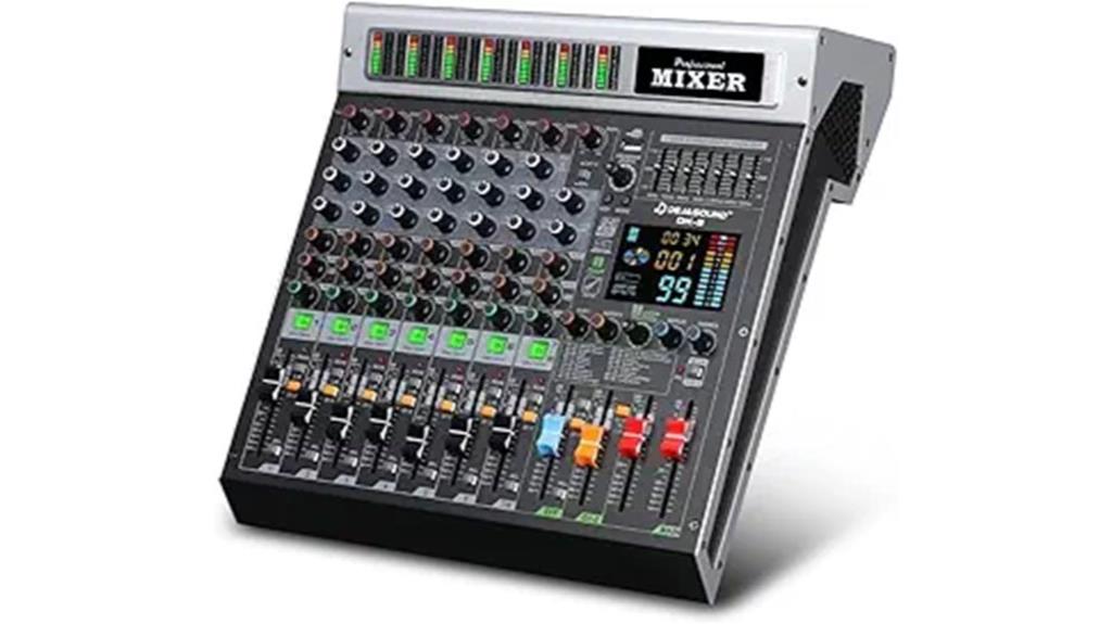 eight channel audio mixer