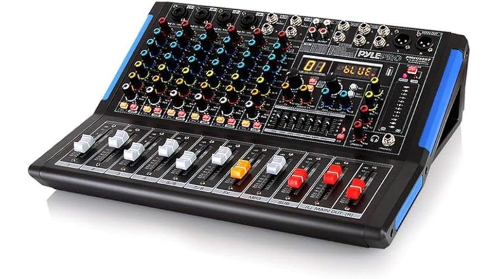 eight channel bluetooth mixer