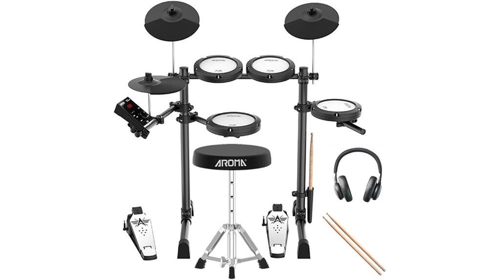 electronic drum set with mesh