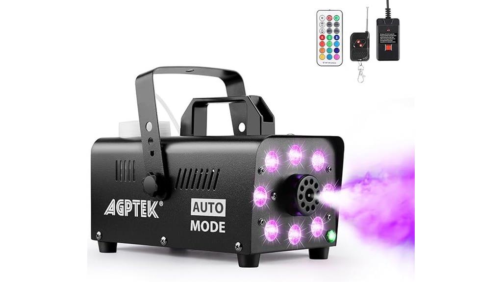 fog machine with lights