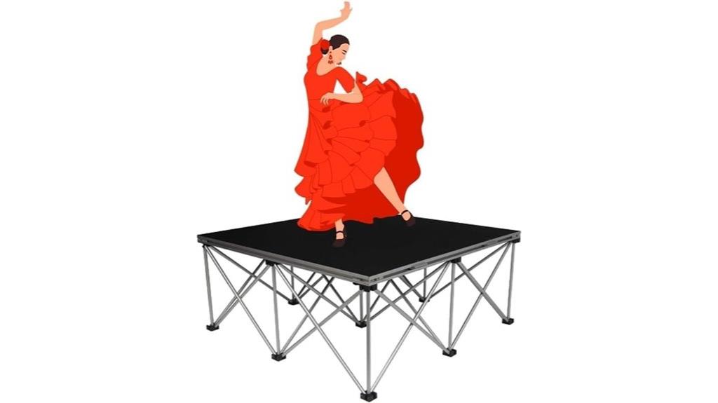 foldable modular stage platform