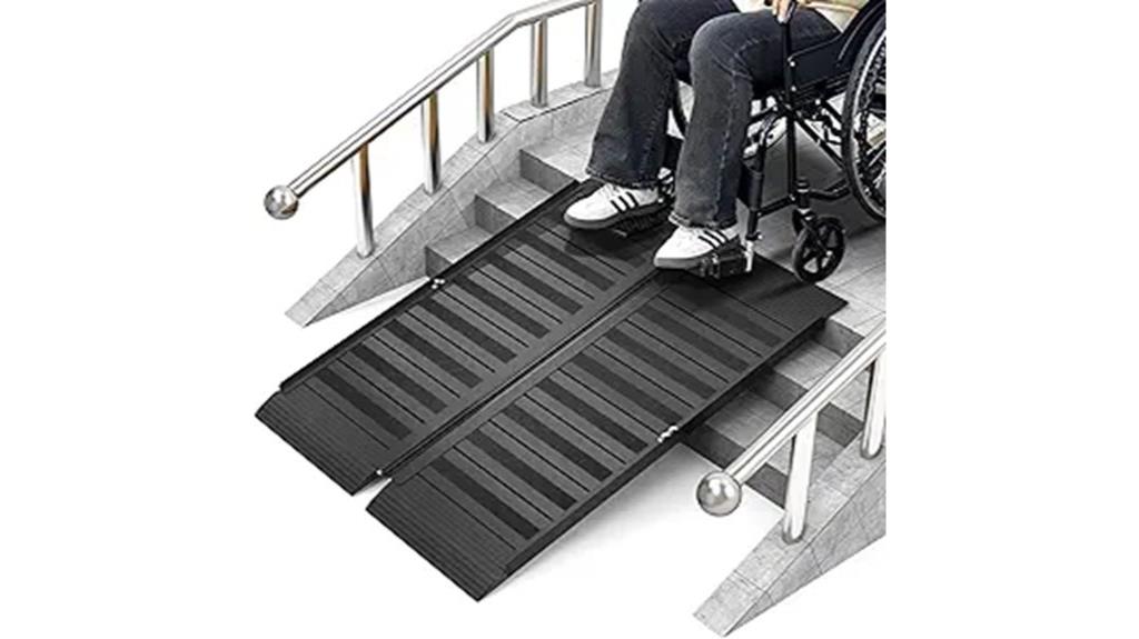 foldable non slip aluminum ramp
