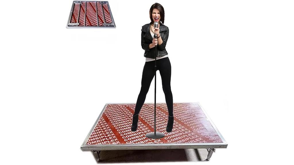 foldable sturdy adjustable stage