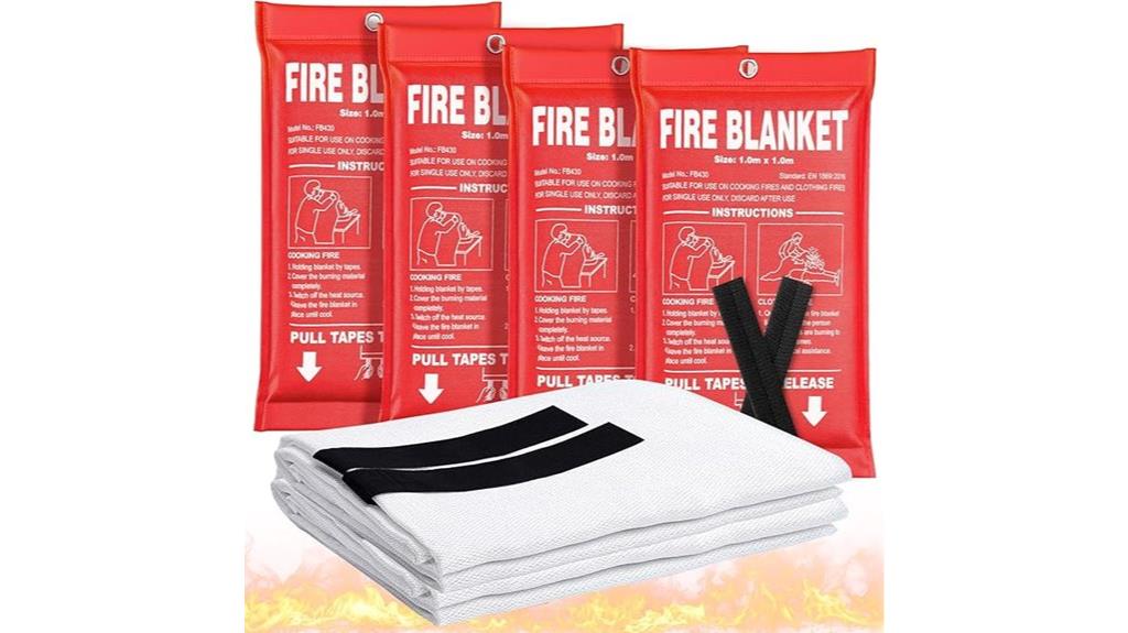 four pack fire blankets