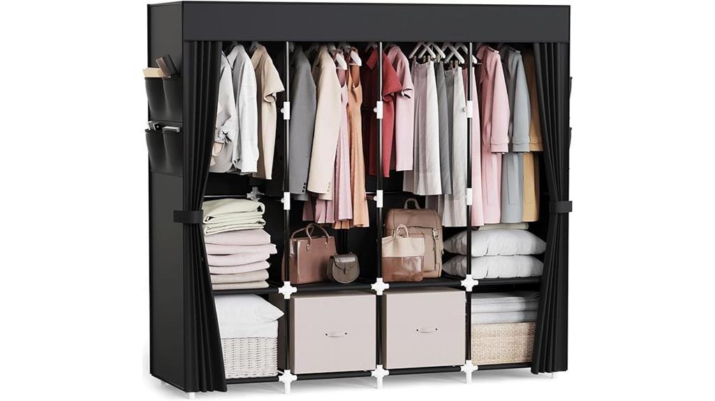 four rod closet organizer