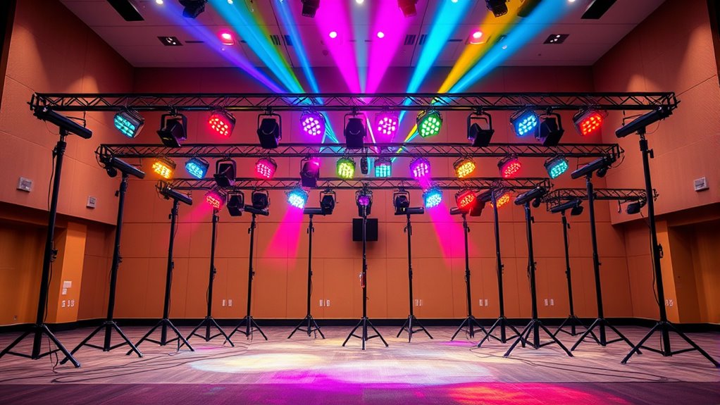 heavy duty stage lighting stands