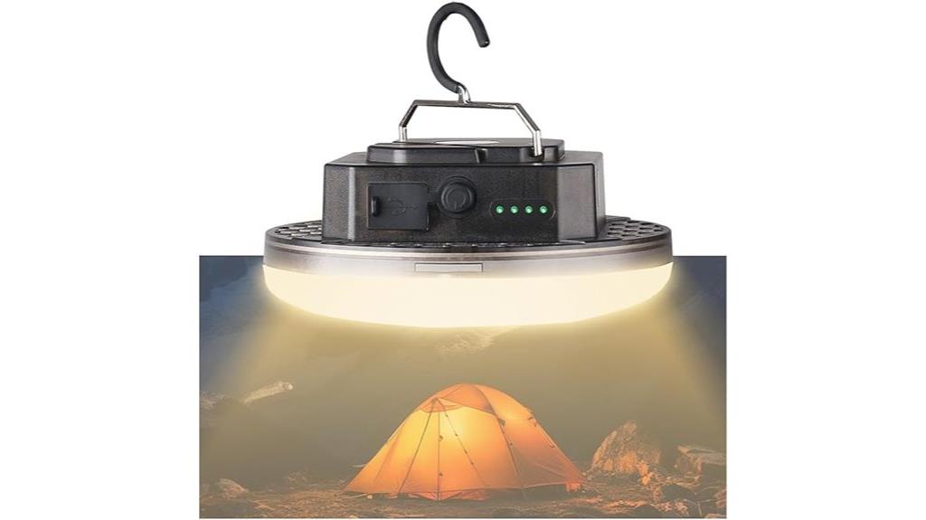 high capacity rechargeable camping light
