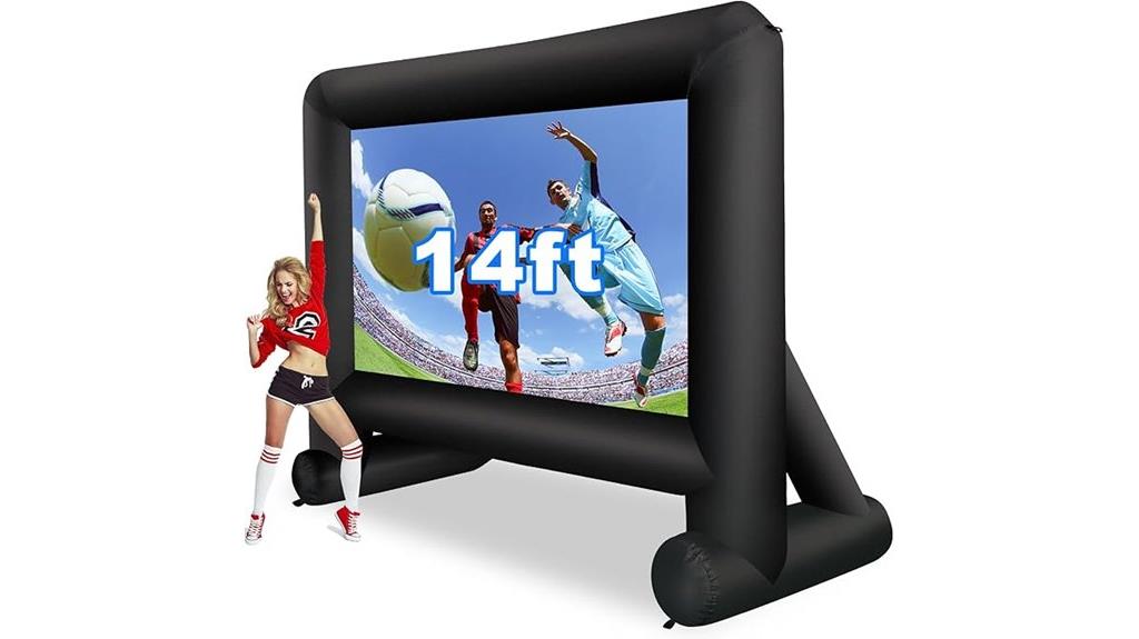 large inflatable projection screen