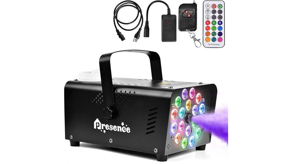 led fog machine remote