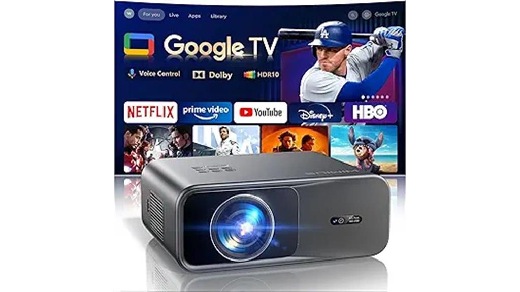 outdoor 4k projector with wi fi