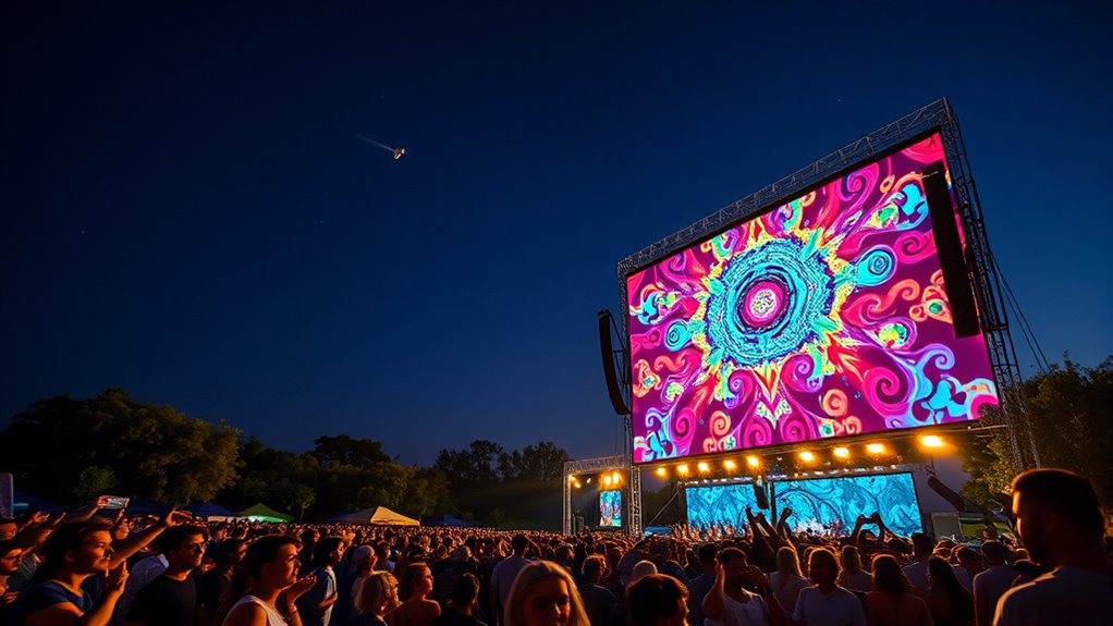 outdoor festival projector considerations