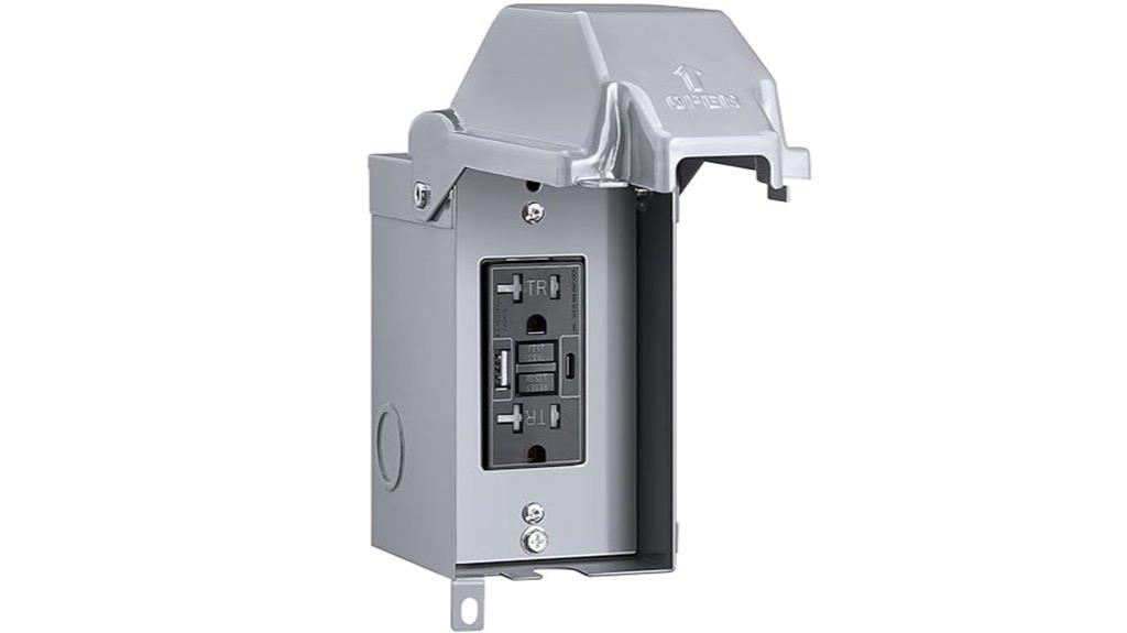 outdoor gfci with usb