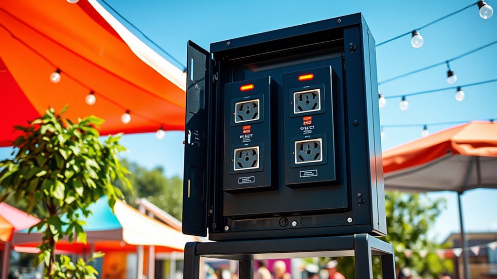 outdoor safety power panels