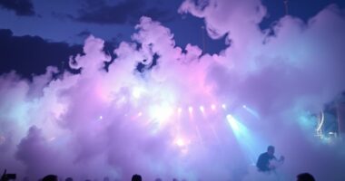 outdoor stage haze machines