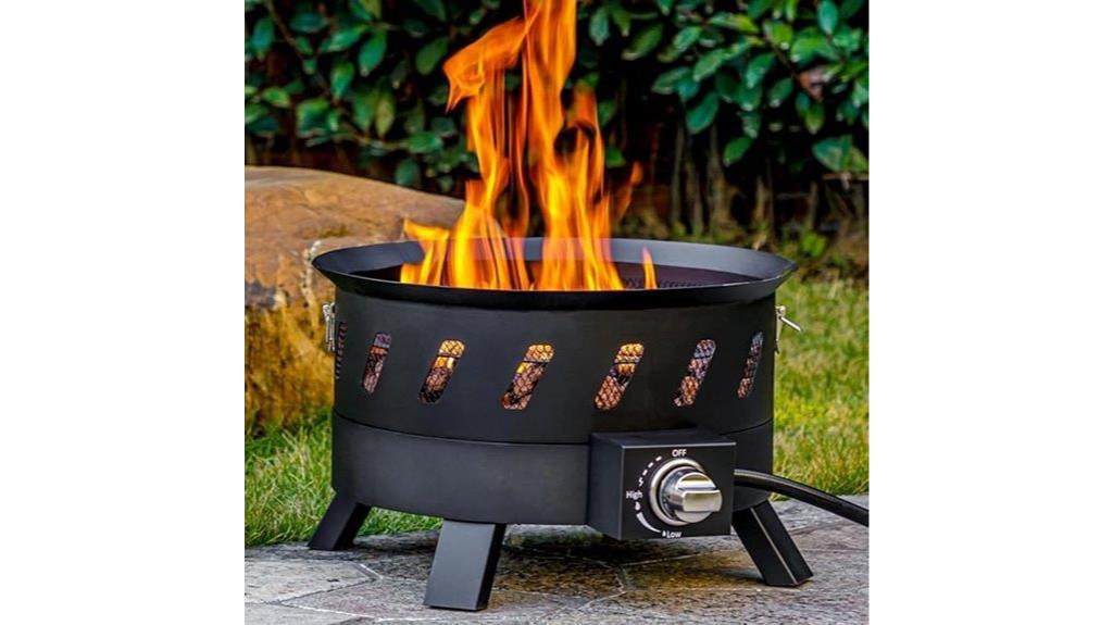 portable 17 3 inch fire pit