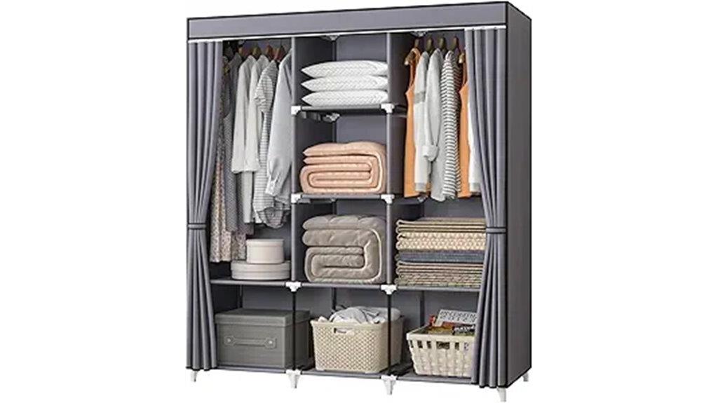 portable 51 inch wardrobe
