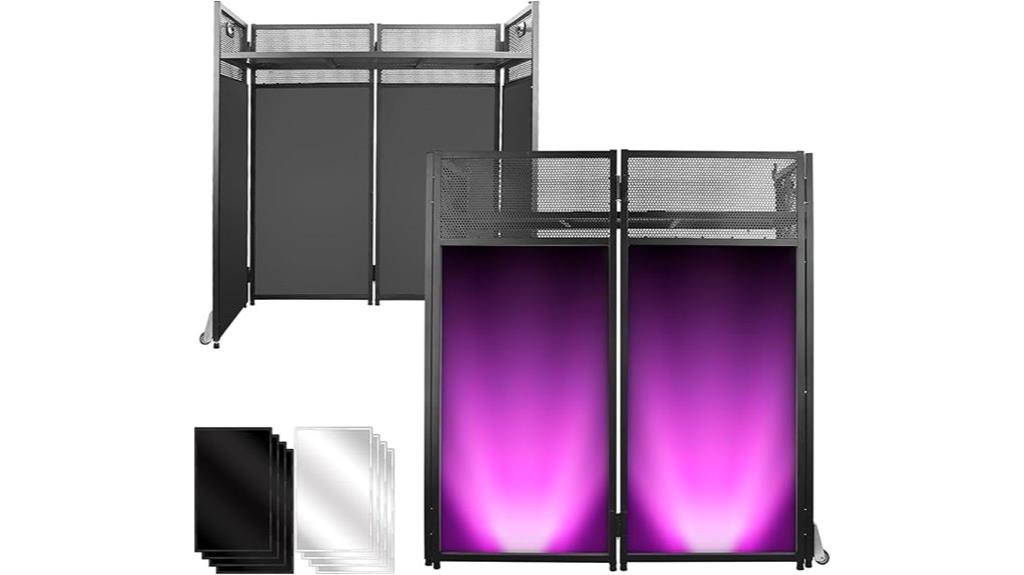 portable black white lighting