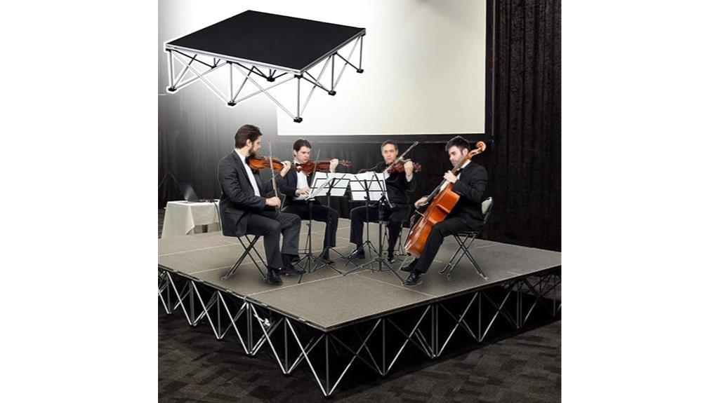 portable event stage risers