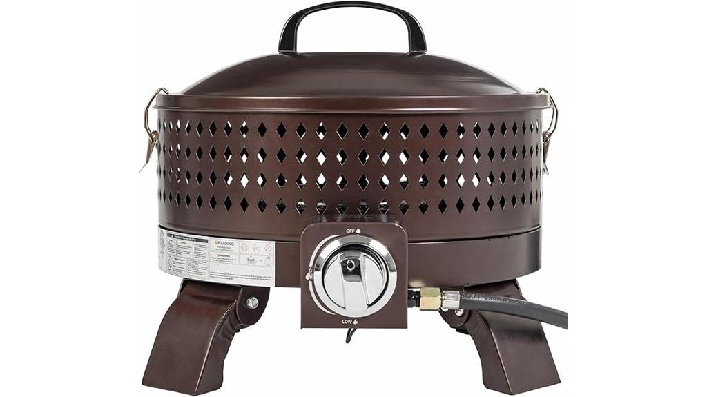 portable gas fire pit