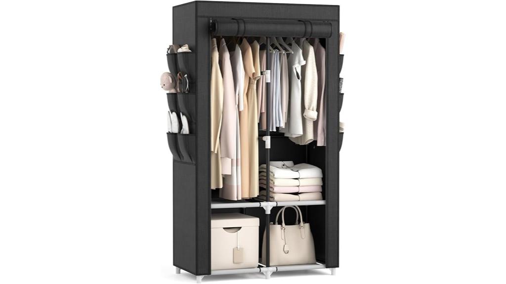 portable hanging clothes closet