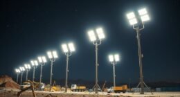 portable led work light towers