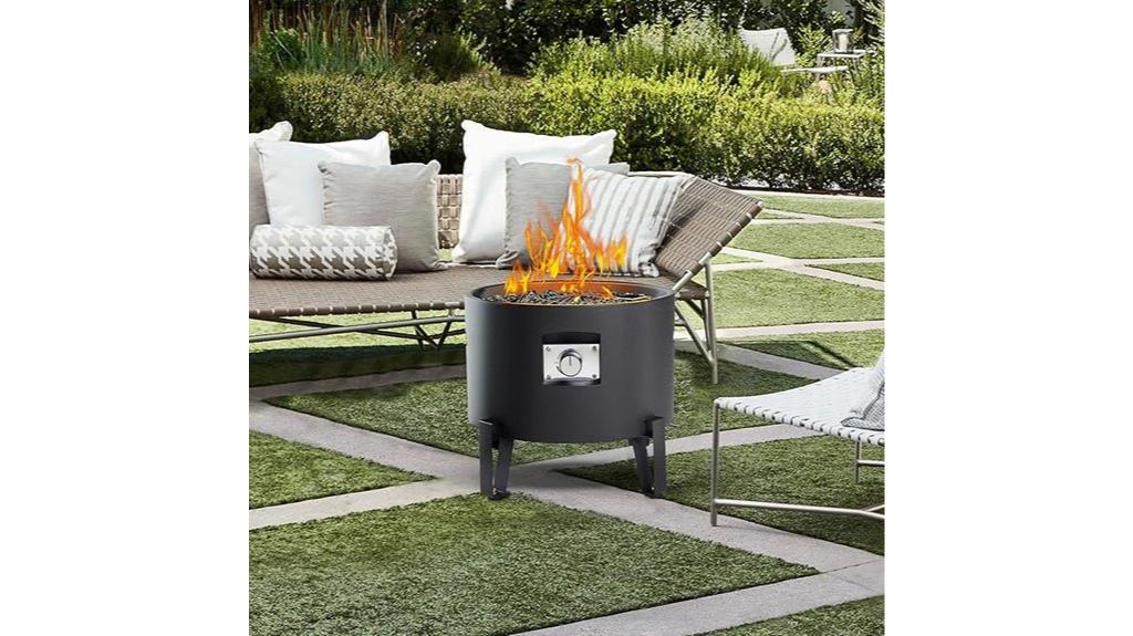 portable outdoor propane fire pit