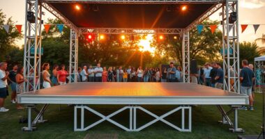portable outdoor stage platforms