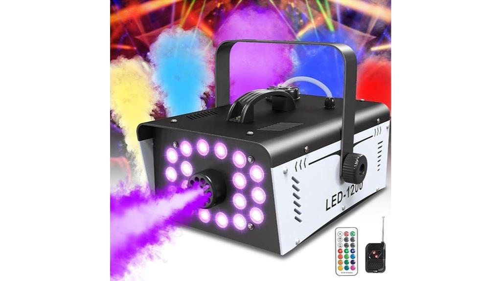 powerful fog machine with leds