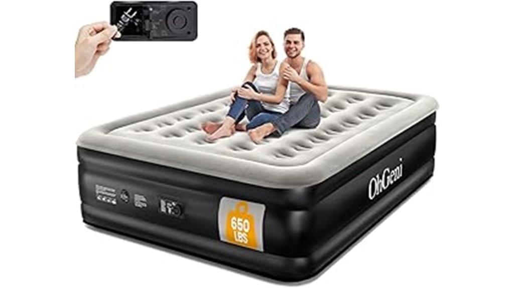 queen air mattress with pump