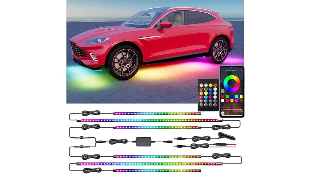 rgb car underglow lights