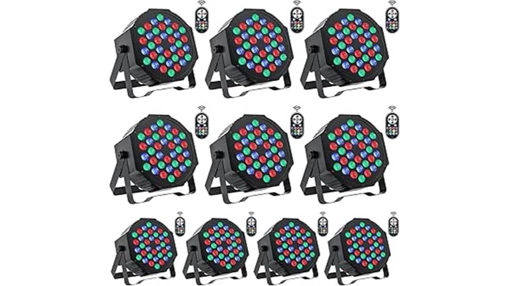 rgb led par lights
