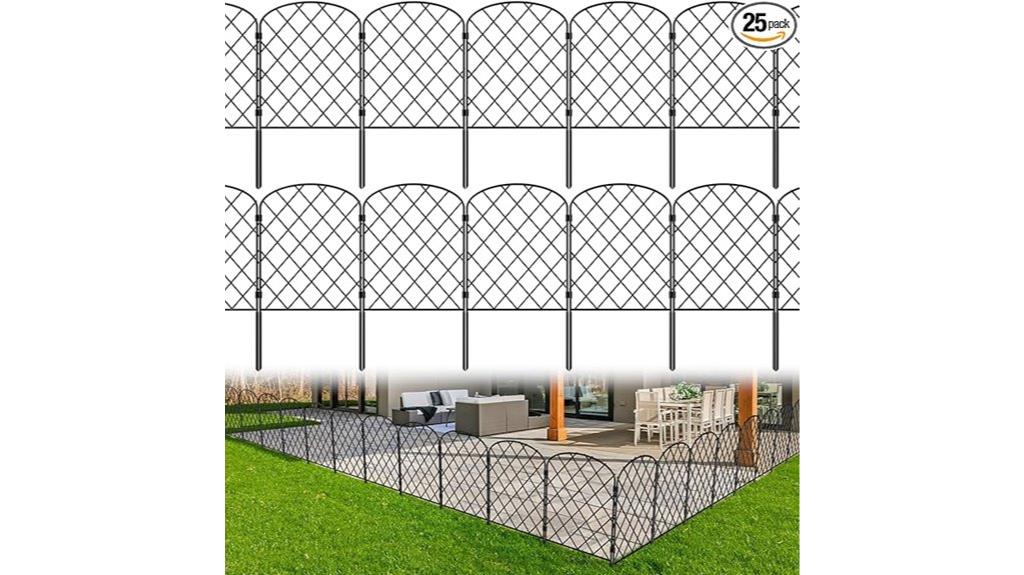rustproof metal garden fencing