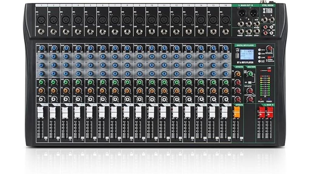sixteen channel sound mixer