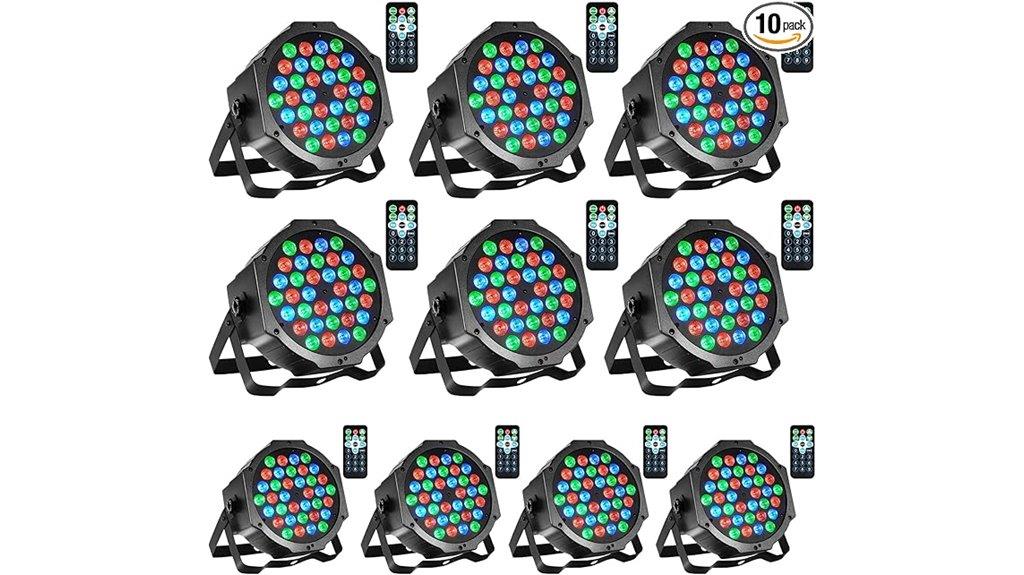 ten pack stage lights