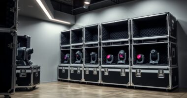 top moving head road cases