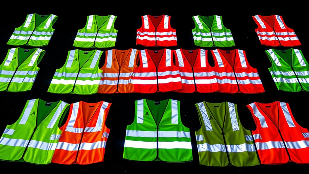 top night visibility safety vests