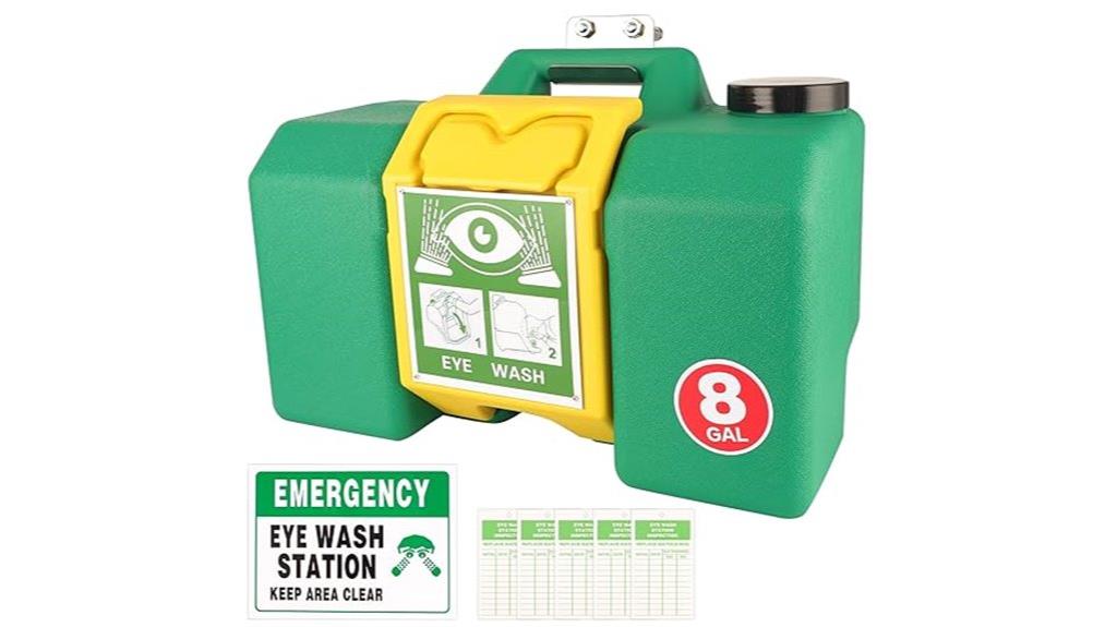 wall mounted emergency eyewash