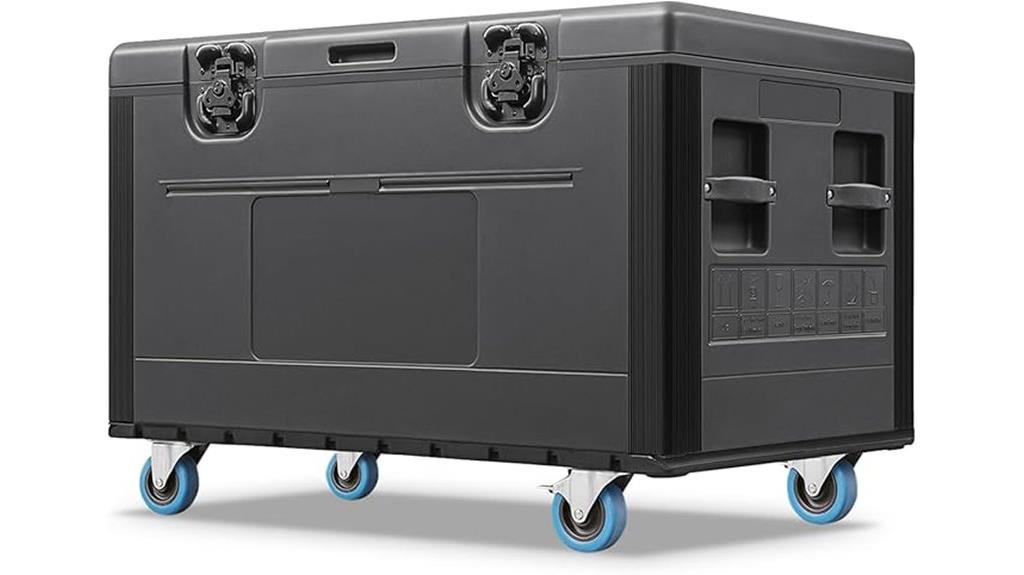 wheeled utility cable case