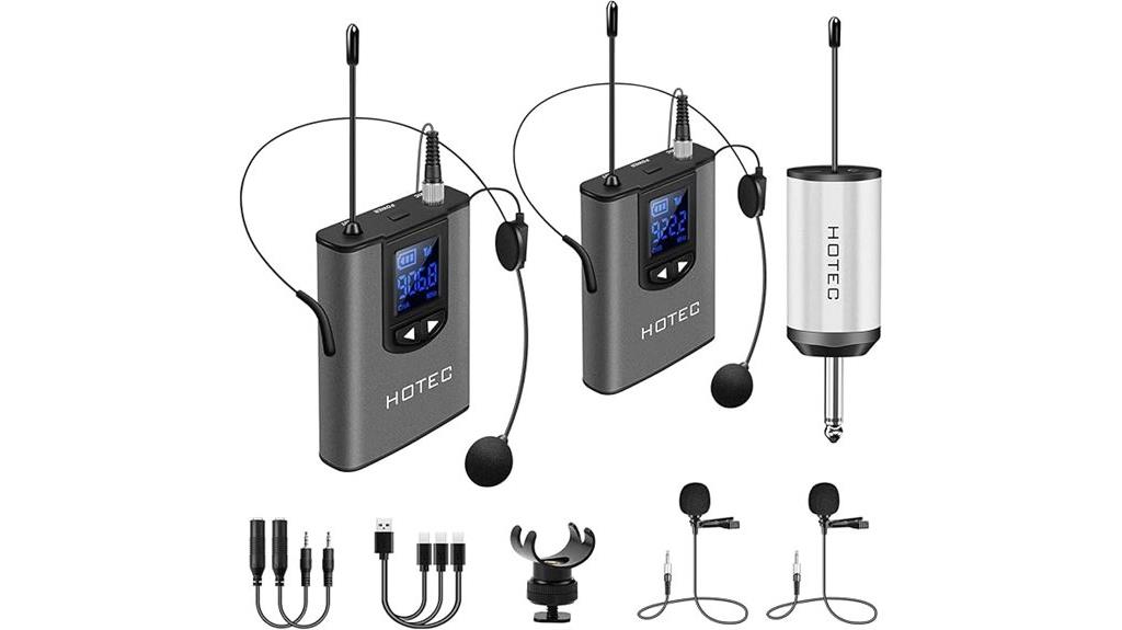 wireless microphone with headsets