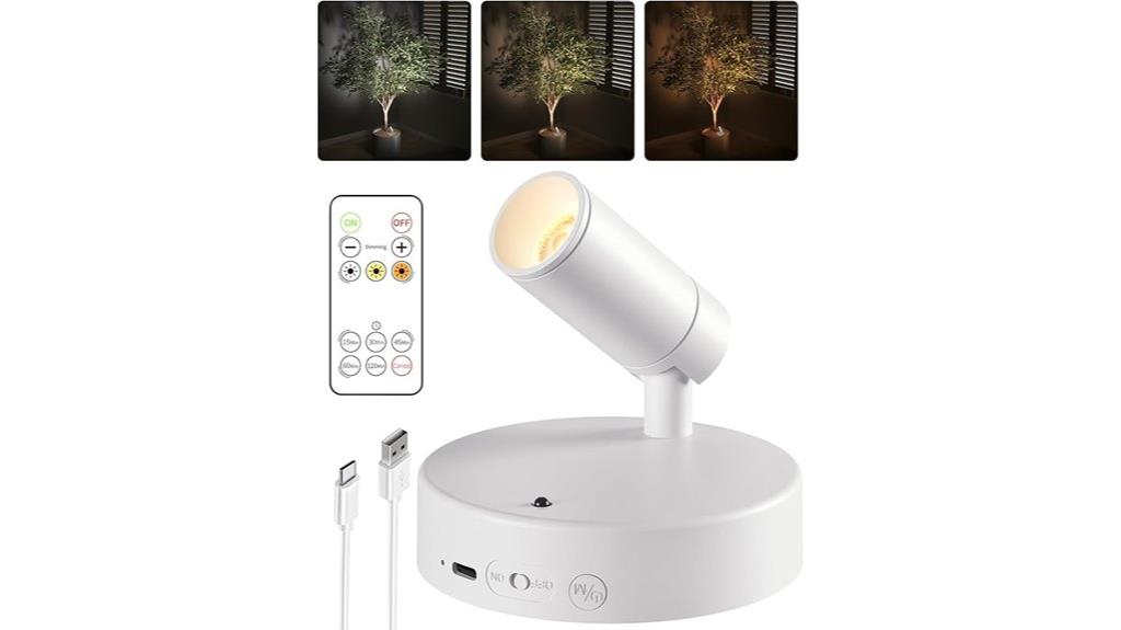 wireless white led spotlight