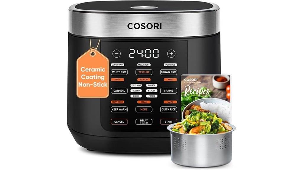 10 cup rice cooker features