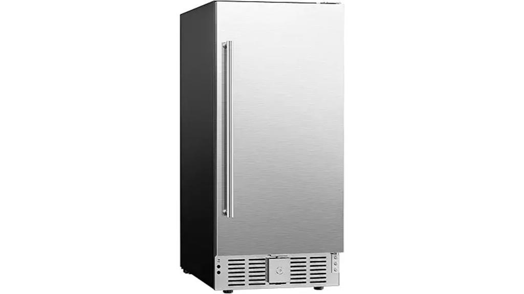 15 inch stainless beverage fridge