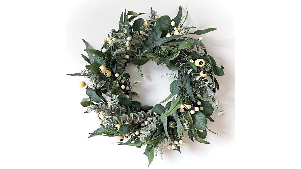 22 inch greenery wreath